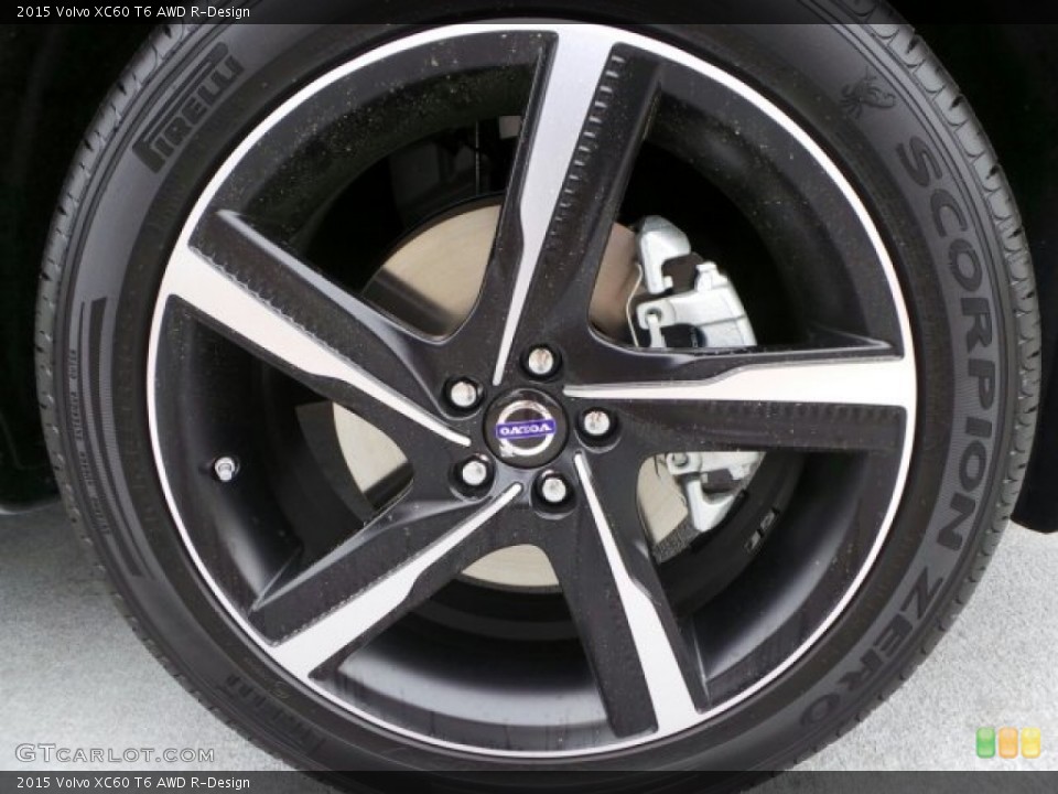 2015 Volvo XC60 T6 AWD R-Design Wheel and Tire Photo #91876609