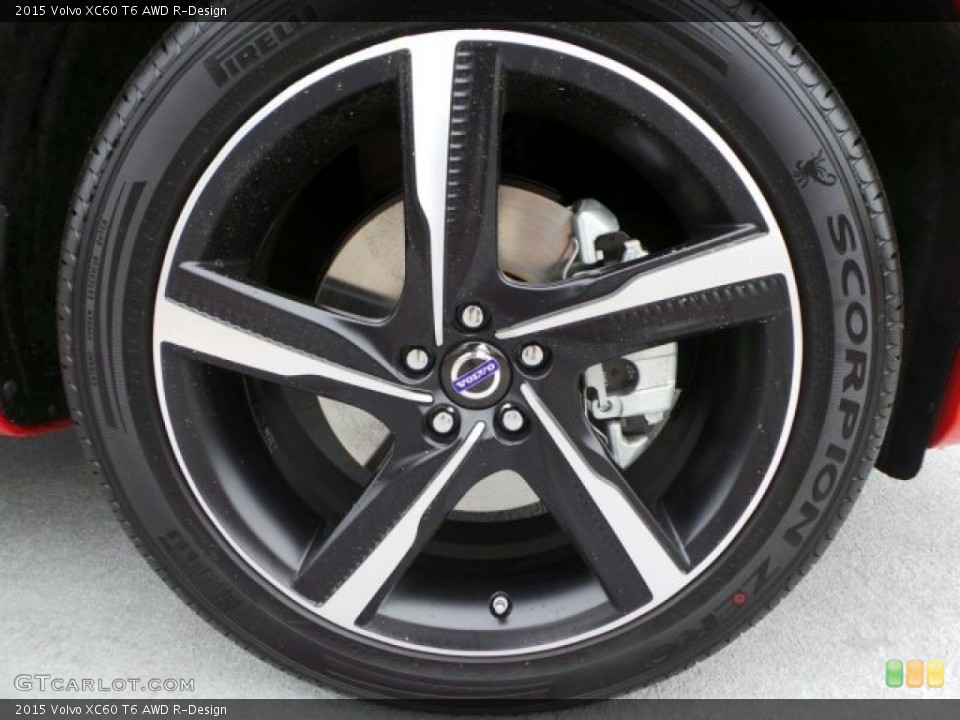 2015 Volvo XC60 T6 AWD R-Design Wheel and Tire Photo #91877297