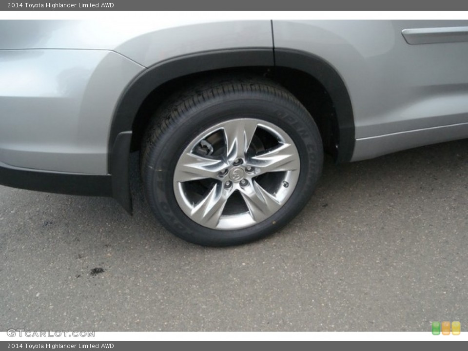 2014 Toyota Highlander Limited AWD Wheel and Tire Photo #91931615