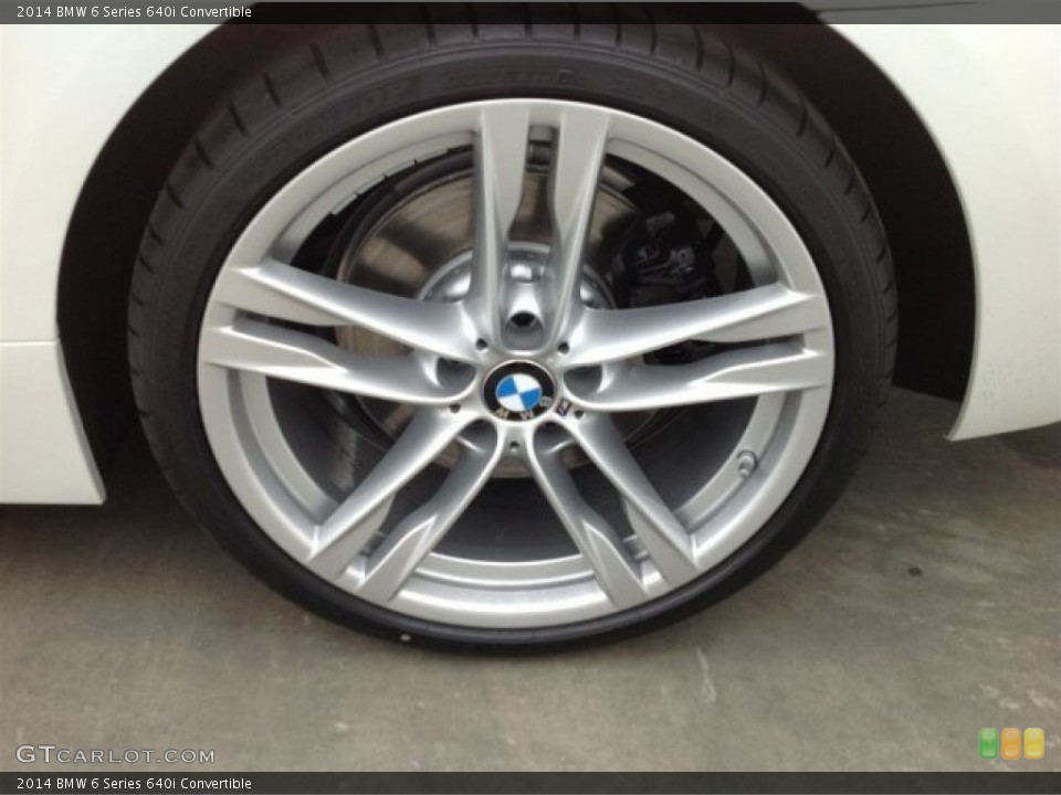 2014 BMW 6 Series 640i Convertible Wheel and Tire Photo #91945709
