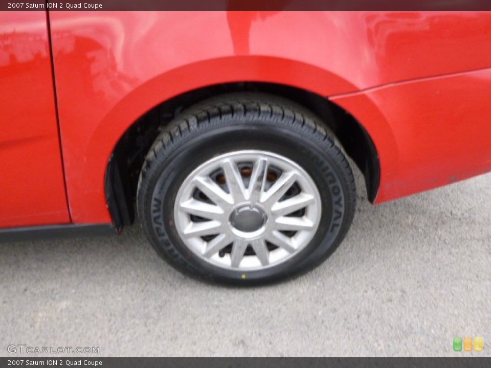 2007 Saturn ION 2 Quad Coupe Wheel and Tire Photo #91954928