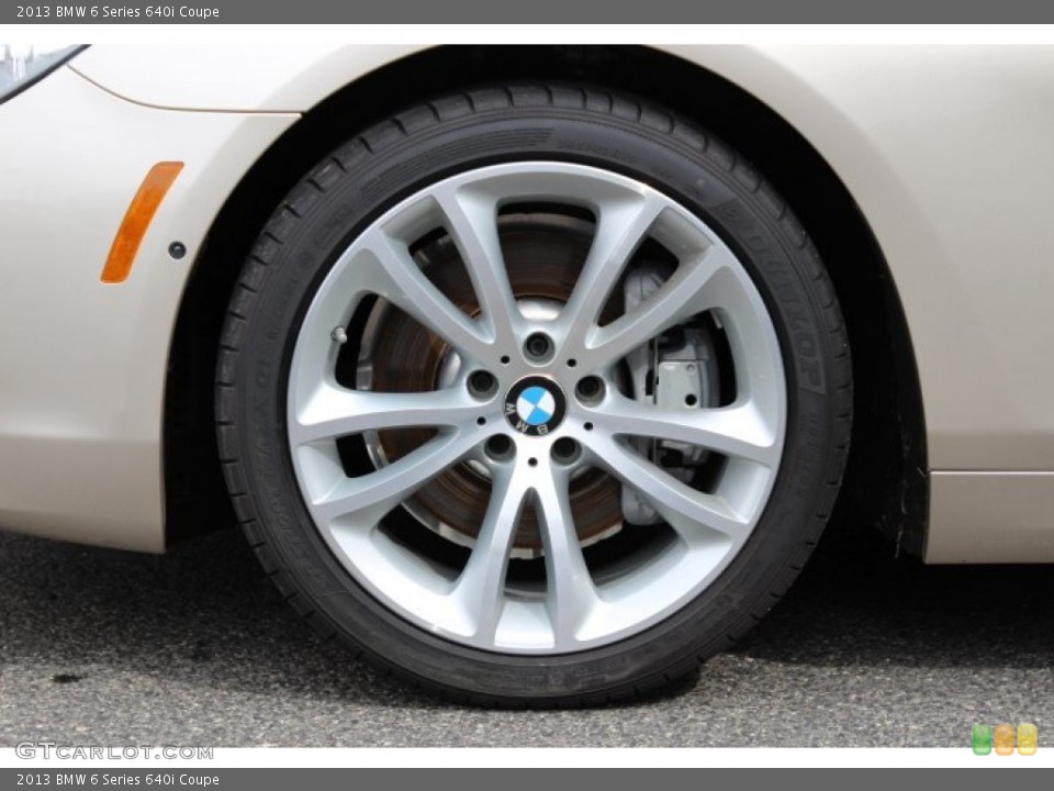 2013 BMW 6 Series 640i Coupe Wheel and Tire Photo #92060870