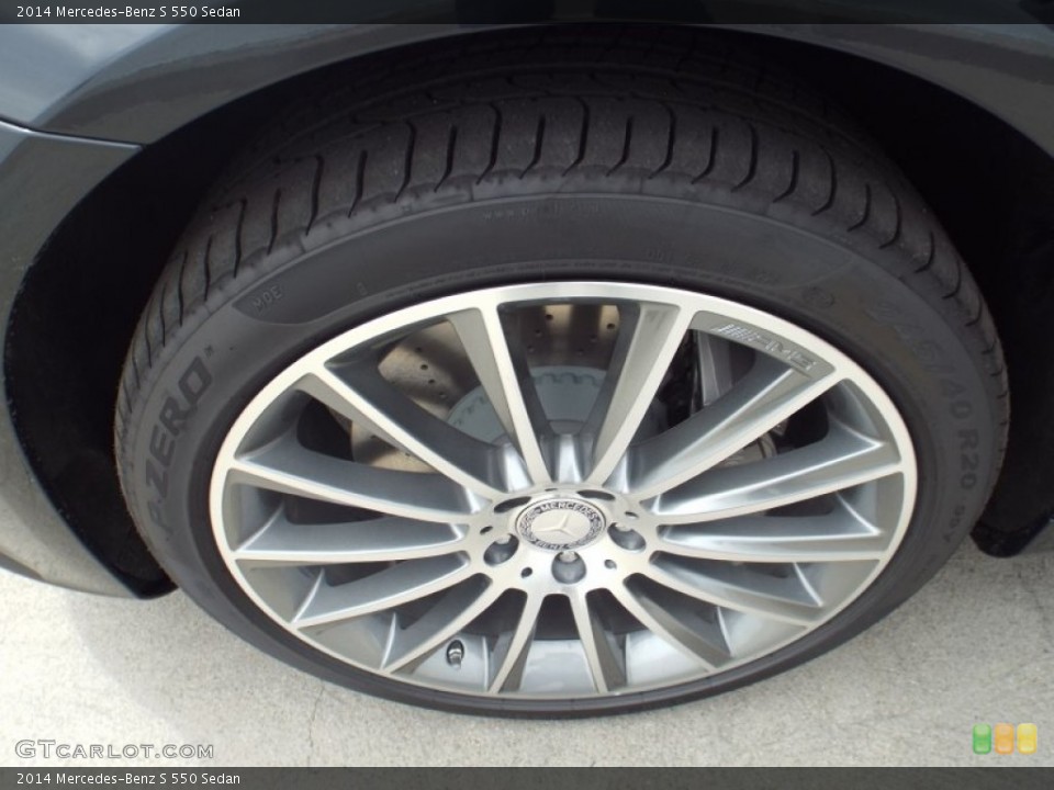 2014 Mercedes-Benz S 550 Sedan Wheel and Tire Photo #92092406