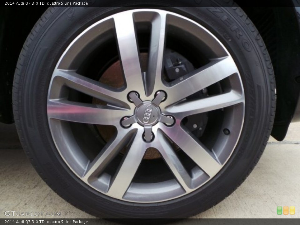 2014 Audi Q7 3.0 TDI quattro S Line Package Wheel and Tire Photo #92116238