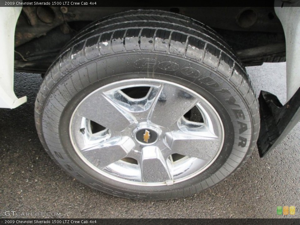 2009 Chevrolet Silverado 1500 LTZ Crew Cab 4x4 Wheel and Tire Photo #92126573