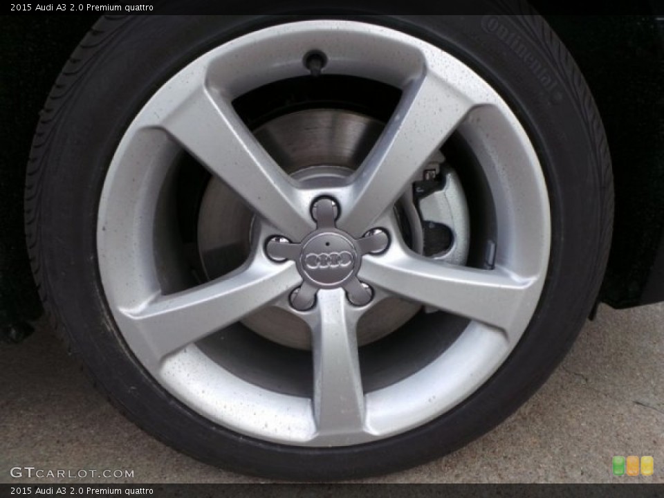 2015 Audi A3 2.0 Premium quattro Wheel and Tire Photo #92170240