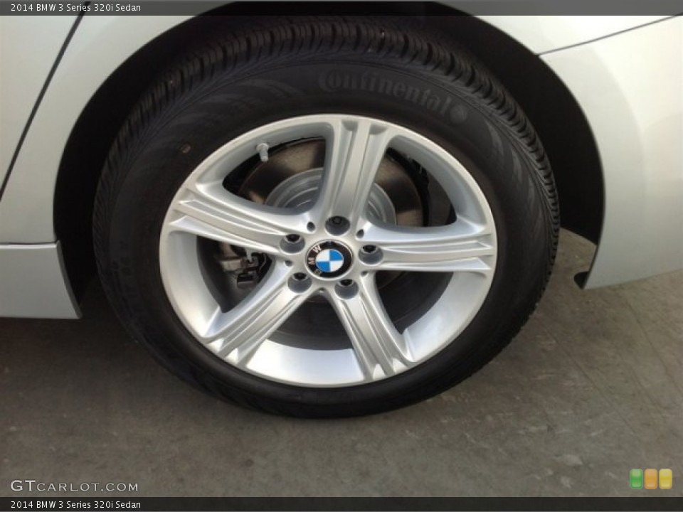 2014 BMW 3 Series 320i Sedan Wheel and Tire Photo #92211937