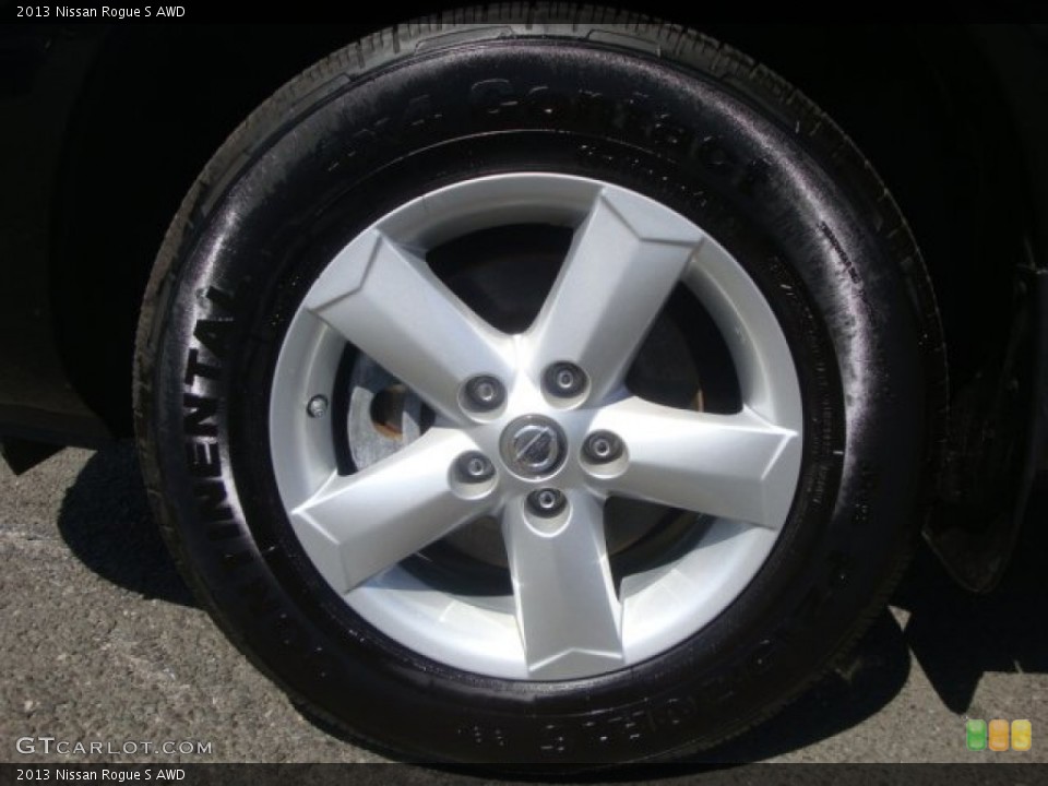2013 Nissan Rogue S AWD Wheel and Tire Photo #92236139
