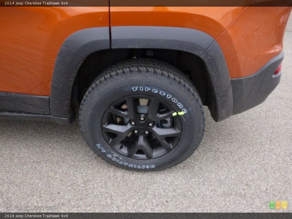 2014 Jeep Cherokee Trailhawk 4x4 Wheel and Tire Photo #92247275