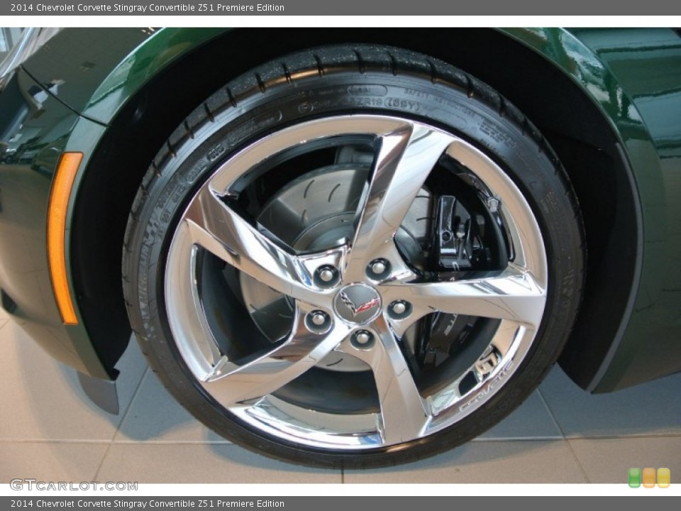 2014 Chevrolet Corvette Stingray Convertible Z51 Premiere Edition Wheel and Tire Photo #92259527