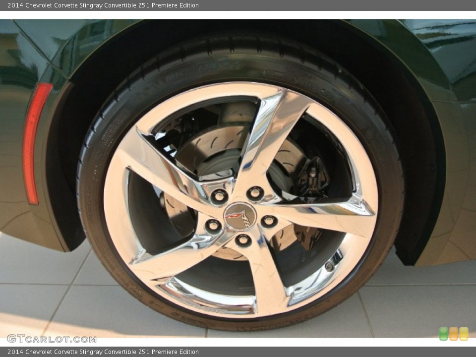 2014 Chevrolet Corvette Stingray Convertible Z51 Premiere Edition Wheel and Tire Photo #92259536