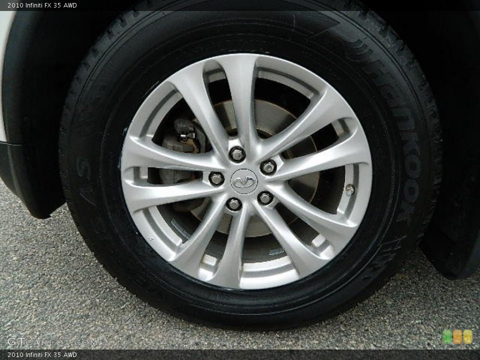 2010 Infiniti FX 35 AWD Wheel and Tire Photo #92282209