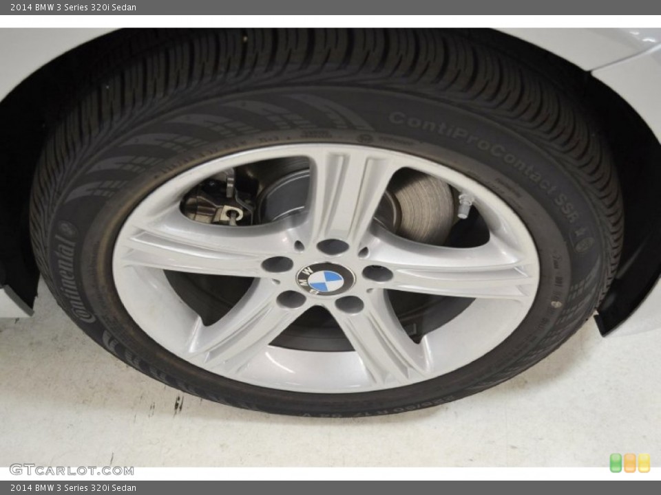 2014 BMW 3 Series 320i Sedan Wheel and Tire Photo #92391993
