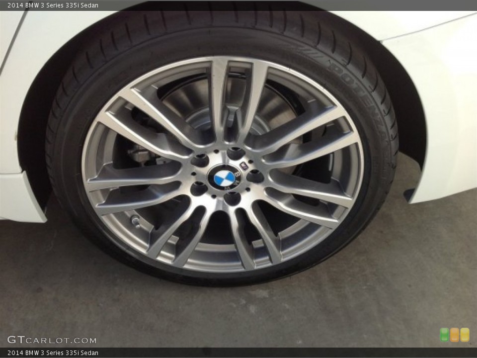 2014 BMW 3 Series 335i Sedan Wheel and Tire Photo #92394171