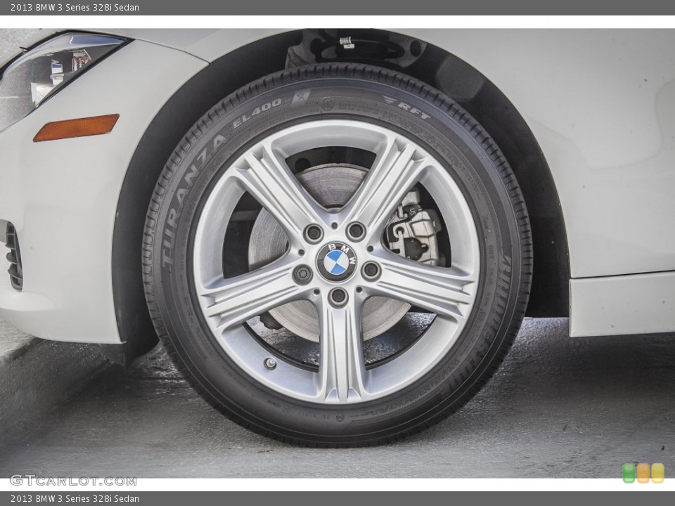 2013 BMW 3 Series 328i Sedan Wheel and Tire Photo #92394846