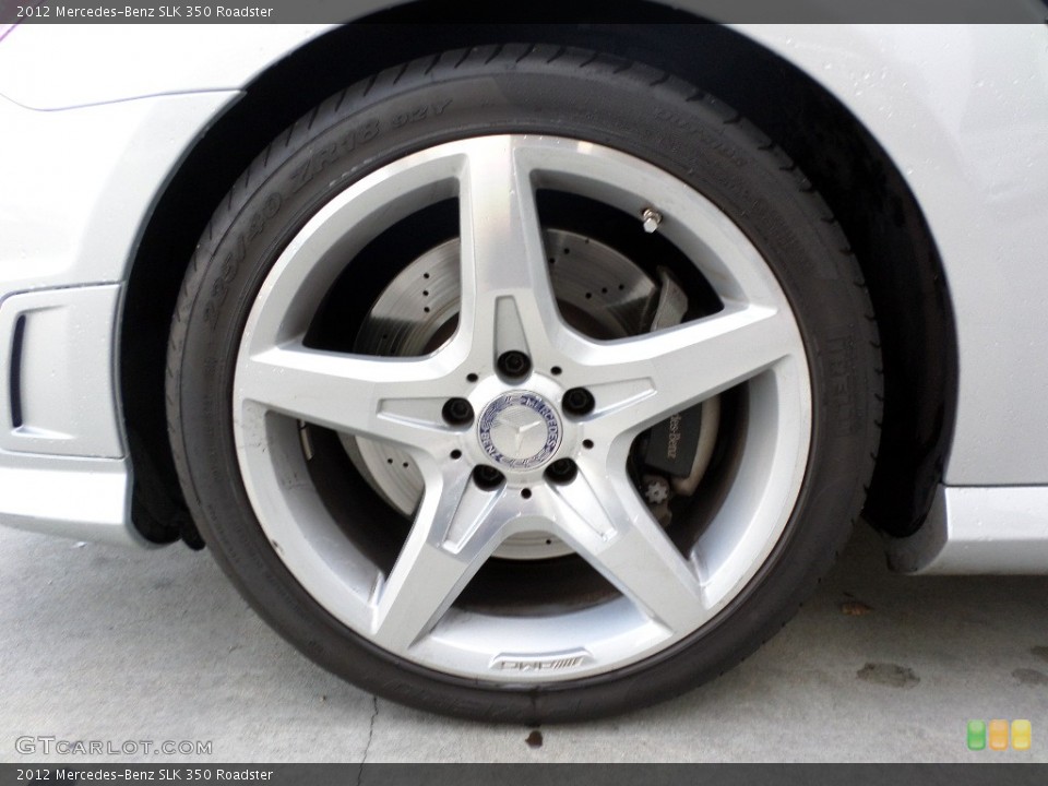 2012 Mercedes-Benz SLK 350 Roadster Wheel and Tire Photo #92415555