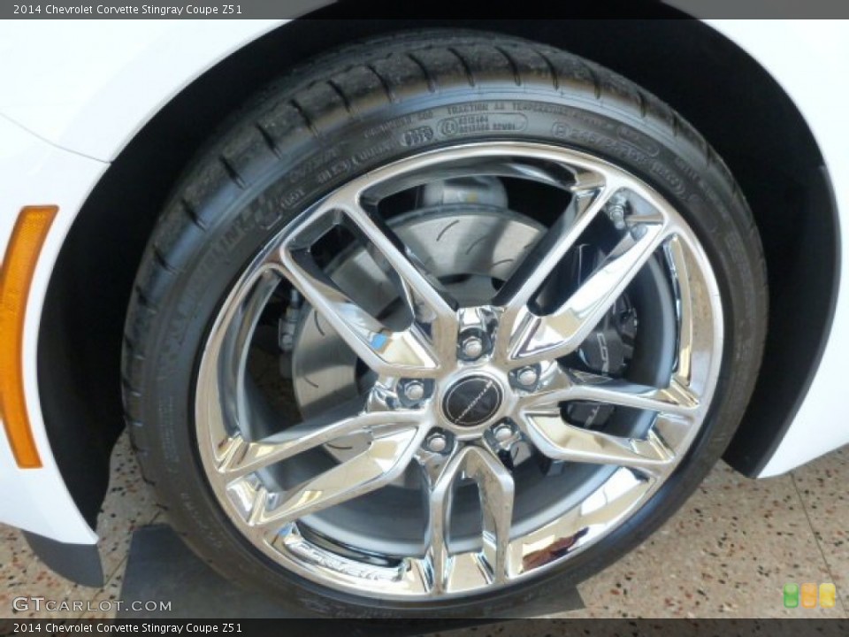 2014 Chevrolet Corvette Stingray Coupe Z51 Wheel and Tire Photo #92419725