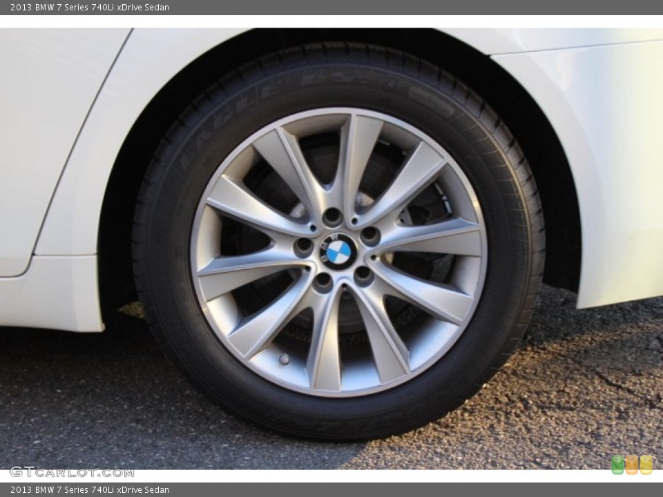2013 BMW 7 Series 740Li xDrive Sedan Wheel and Tire Photo #92438051