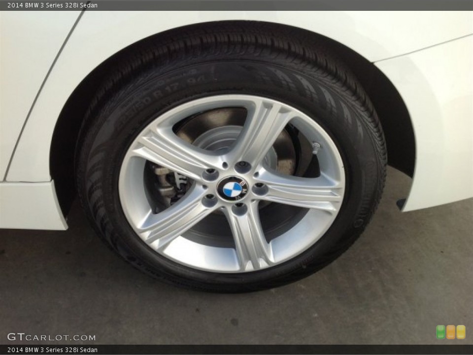 2014 BMW 3 Series 328i Sedan Wheel and Tire Photo #92440120