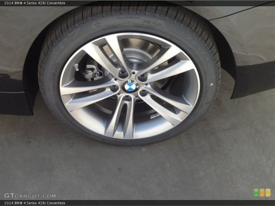 2014 BMW 4 Series 428i Convertible Wheel and Tire Photo #92499066
