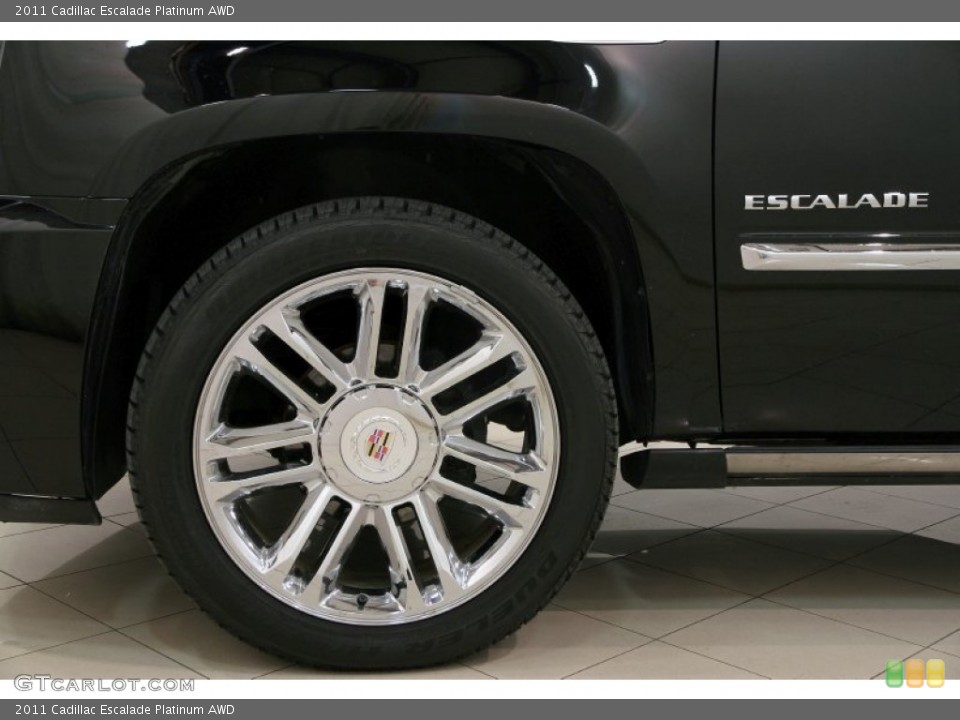 2011 Cadillac Escalade Platinum AWD Wheel and Tire Photo #92582441