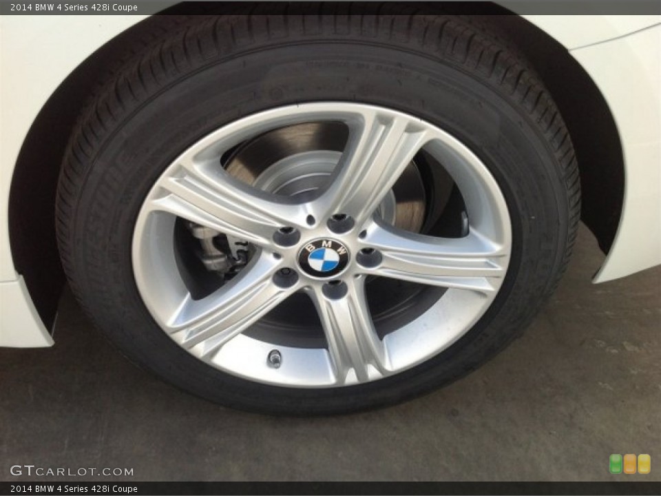 2014 BMW 4 Series 428i Coupe Wheel and Tire Photo #92619395
