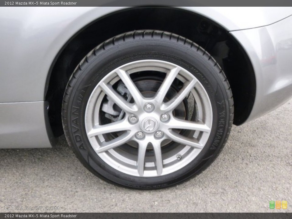 2012 Mazda MX-5 Miata Sport Roadster Wheel and Tire Photo #92671660