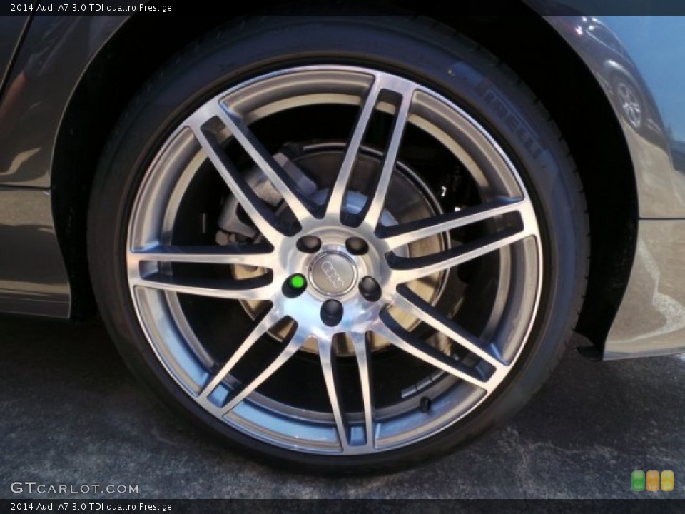 2014 Audi A7 3.0 TDI quattro Prestige Wheel and Tire Photo #92695190