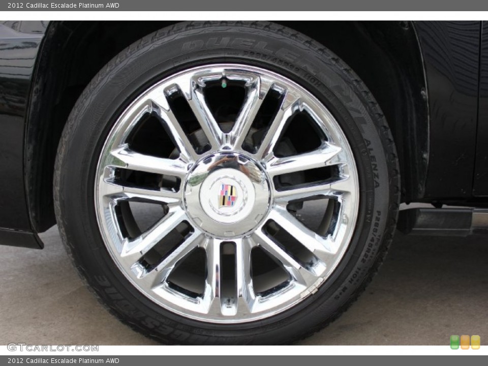 2012 Cadillac Escalade Platinum AWD Wheel and Tire Photo #92720893