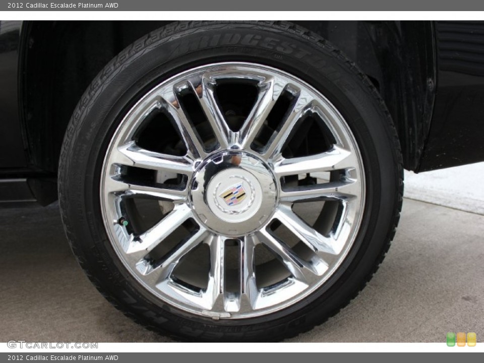 2012 Cadillac Escalade Platinum AWD Wheel and Tire Photo #92720914