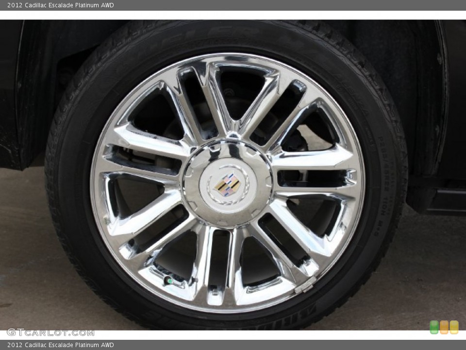 2012 Cadillac Escalade Platinum AWD Wheel and Tire Photo #92721016