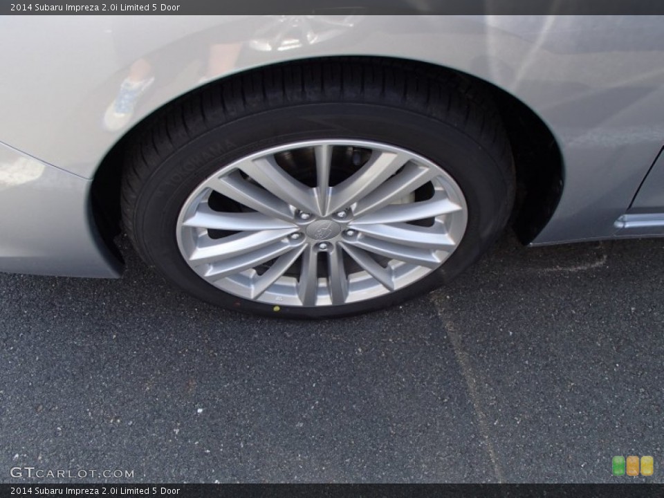 2014 Subaru Impreza 2.0i Limited 5 Door Wheel and Tire Photo #92759293