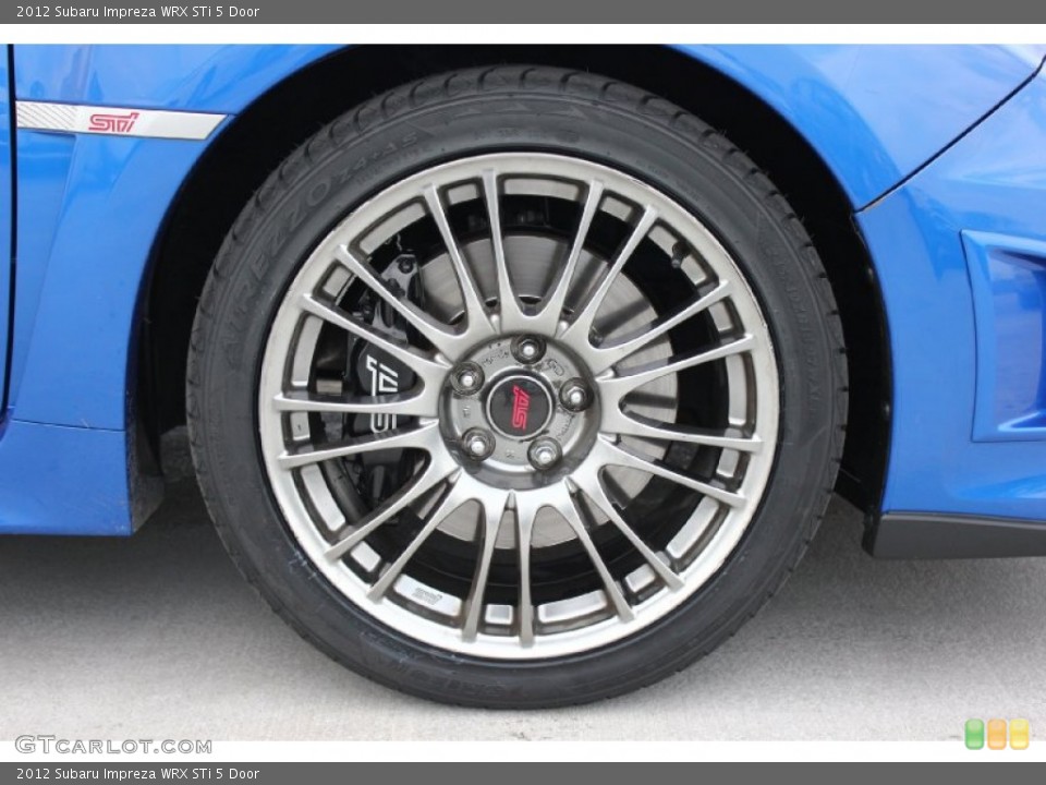 2012 Subaru Impreza WRX STi 5 Door Wheel and Tire Photo #92777584