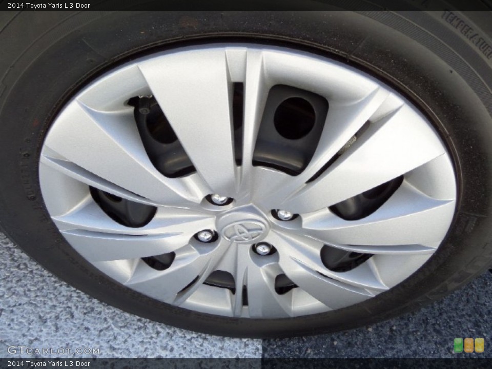 2014 Toyota Yaris L 3 Door Wheel and Tire Photo #92791398