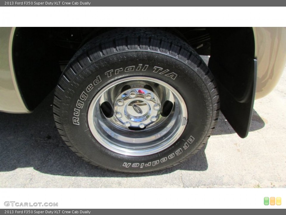 2013 Ford F350 Super Duty XLT Crew Cab Dually Wheel and Tire Photo #92877765