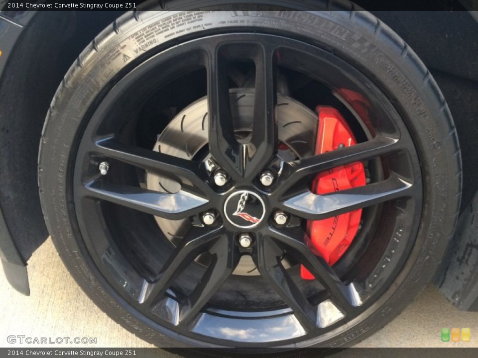 2014 Chevrolet Corvette Stingray Coupe Z51 Wheel and Tire Photo #92893931