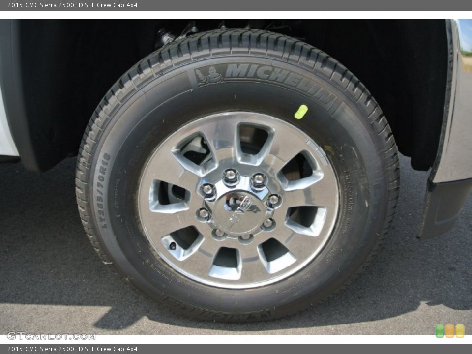 2015 GMC Sierra 2500HD SLT Crew Cab 4x4 Wheel and Tire Photo #92920684