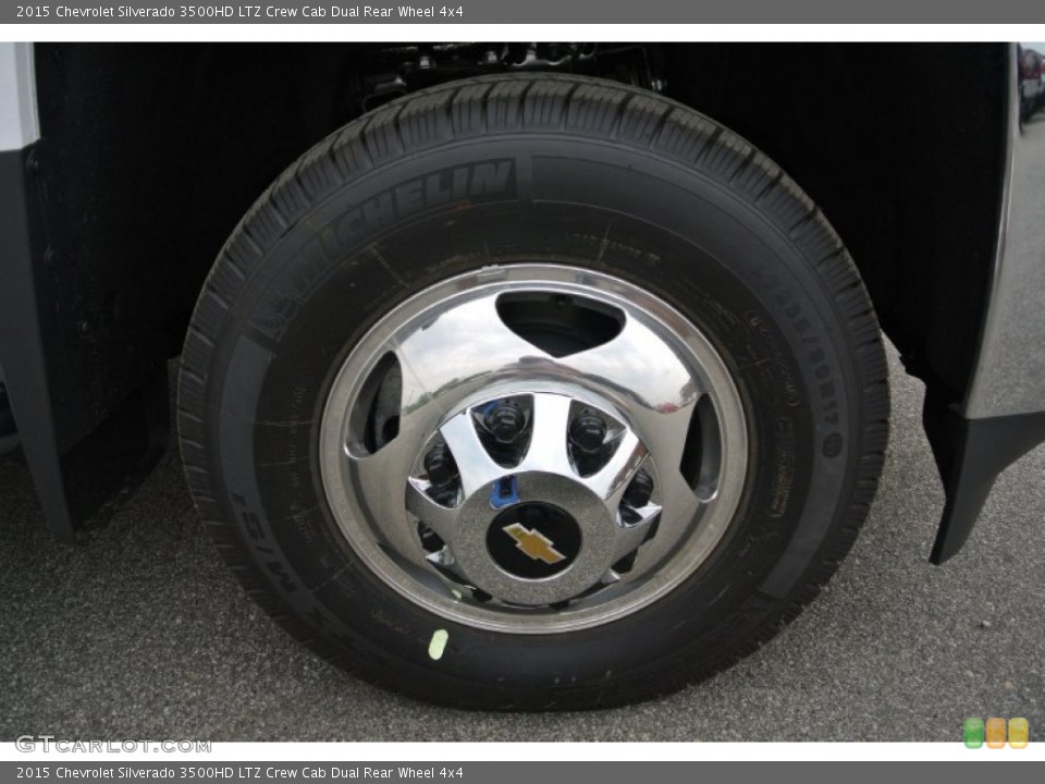 2015 Chevrolet Silverado 3500HD LTZ Crew Cab Dual Rear Wheel 4x4 Wheel and Tire Photo #92960786