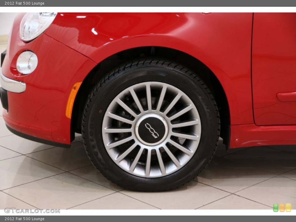 2012 Fiat 500 Lounge Wheel and Tire Photo #92965769