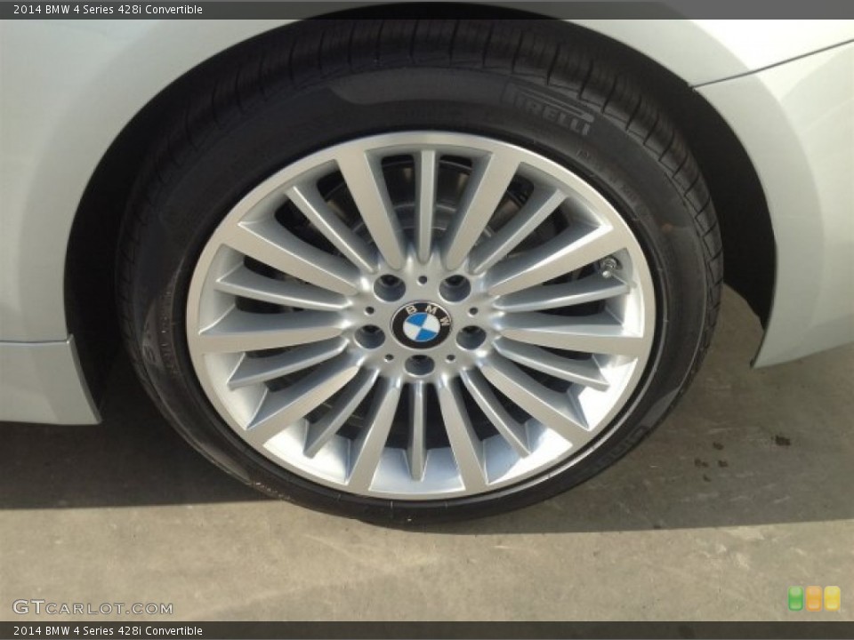 2014 BMW 4 Series 428i Convertible Wheel and Tire Photo #93038286