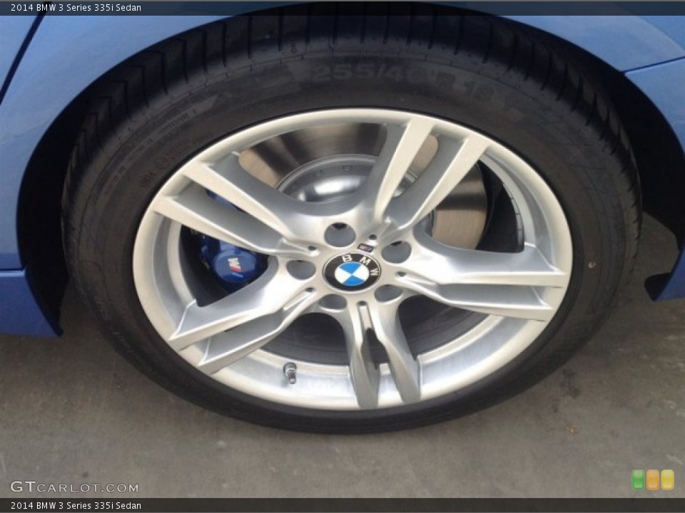 2014 BMW 3 Series 335i Sedan Wheel and Tire Photo #93120413
