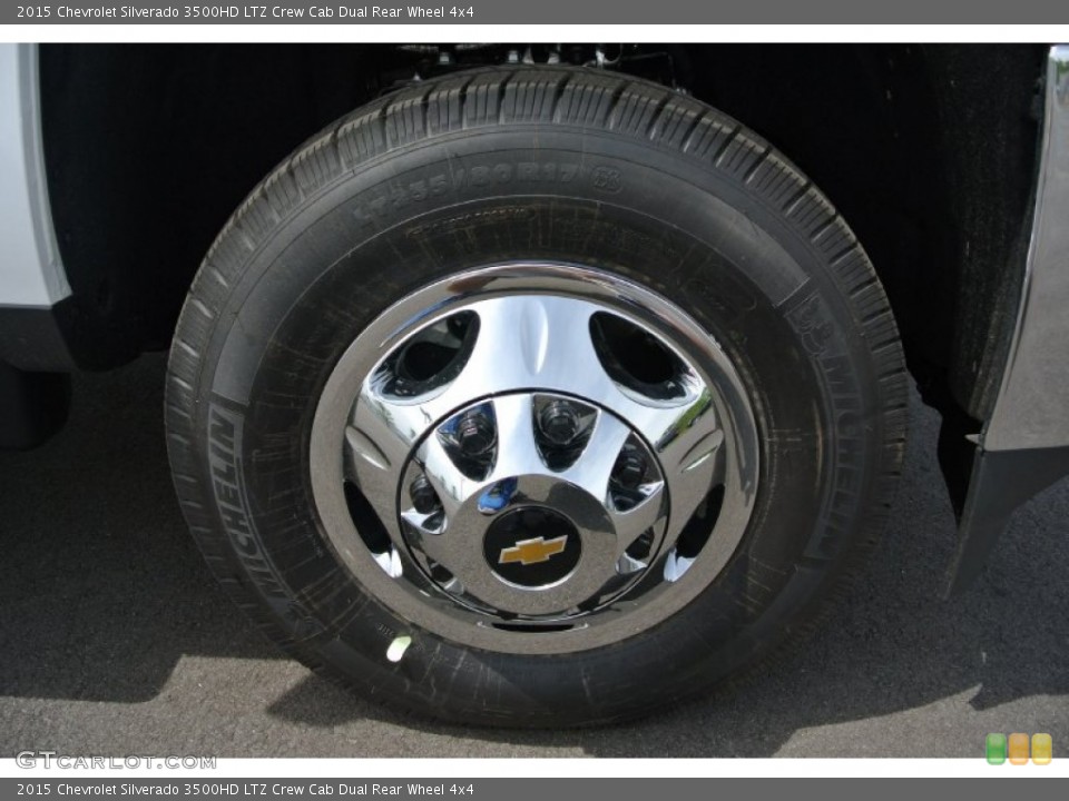 2015 Chevrolet Silverado 3500HD LTZ Crew Cab Dual Rear Wheel 4x4 Wheel and Tire Photo #93130827
