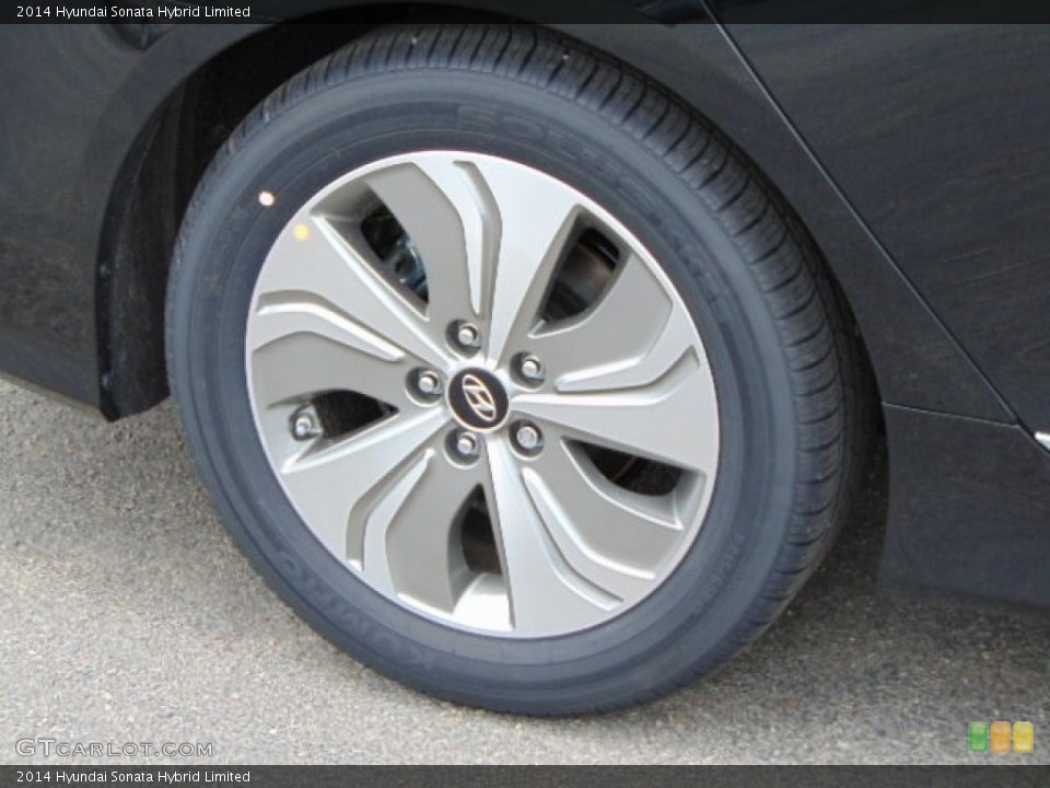 2014 Hyundai Sonata Hybrid Limited Wheel and Tire Photo #93187549