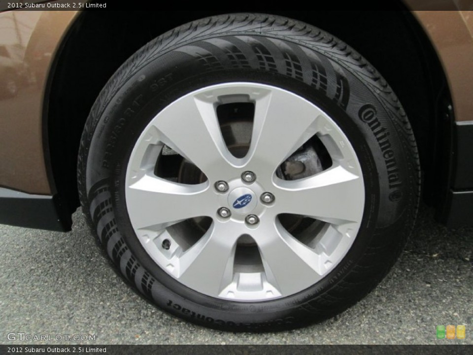 2012 Subaru Outback 2.5i Limited Wheel and Tire Photo #93348419