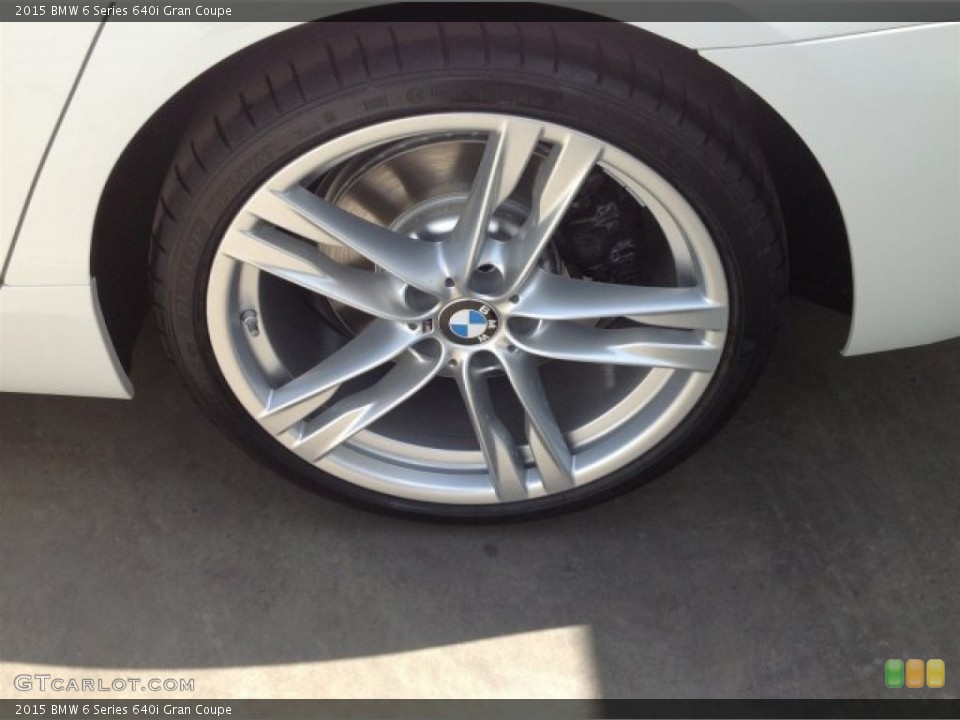 2015 BMW 6 Series 640i Gran Coupe Wheel and Tire Photo #93371327