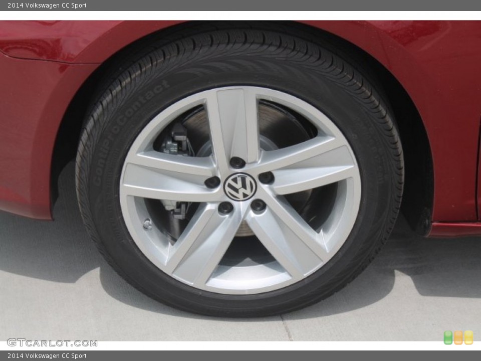 2014 Volkswagen CC Sport Wheel and Tire Photo #93417737