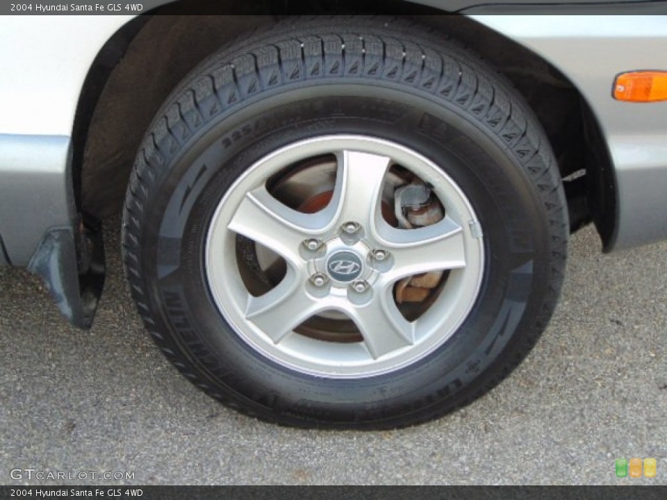 2004 Hyundai Santa Fe GLS 4WD Wheel and Tire Photo #93547330