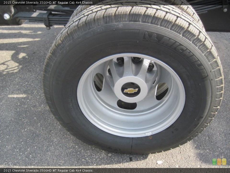 2015 Chevrolet Silverado 3500HD WT Regular Cab 4x4 Chassis Wheel and Tire Photo #93570350