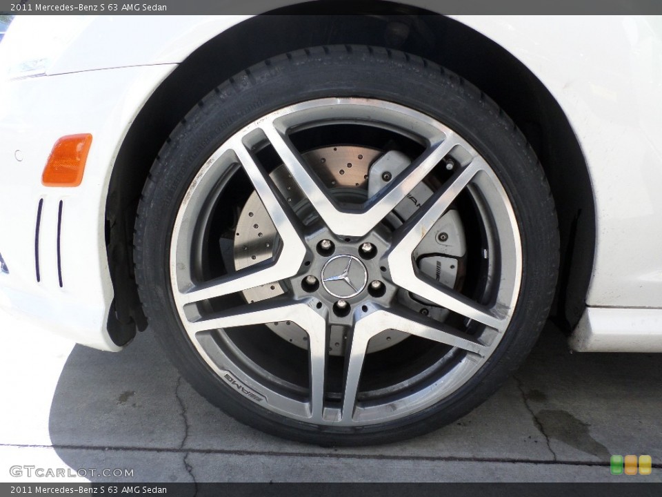 2011 Mercedes-Benz S 63 AMG Sedan Wheel and Tire Photo #93615670