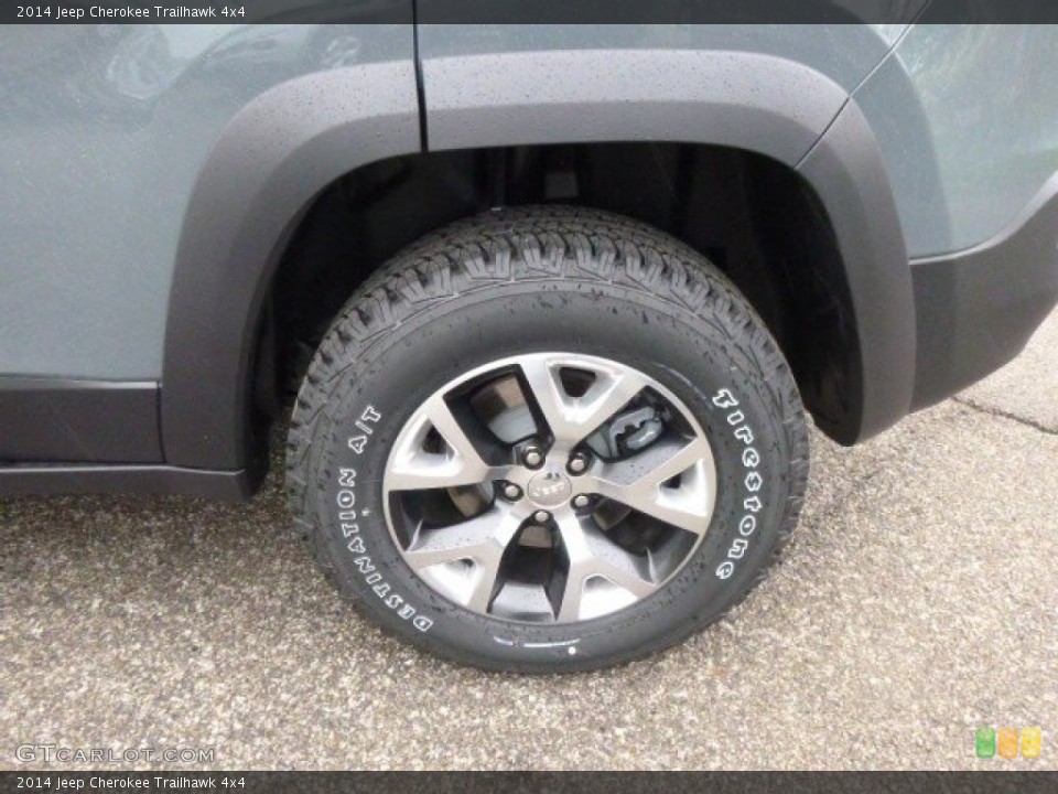 2014 Jeep Cherokee Trailhawk 4x4 Wheel and Tire Photo #93617728